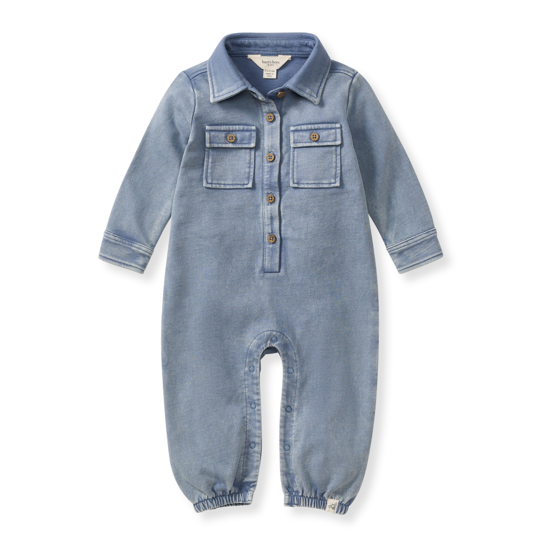 Acid Wash Infant Jumpsuit - Premium Baby & Toddler Outfits from Burt's Bees Baby - Just $24.95! Shop now at Pat's Monograms