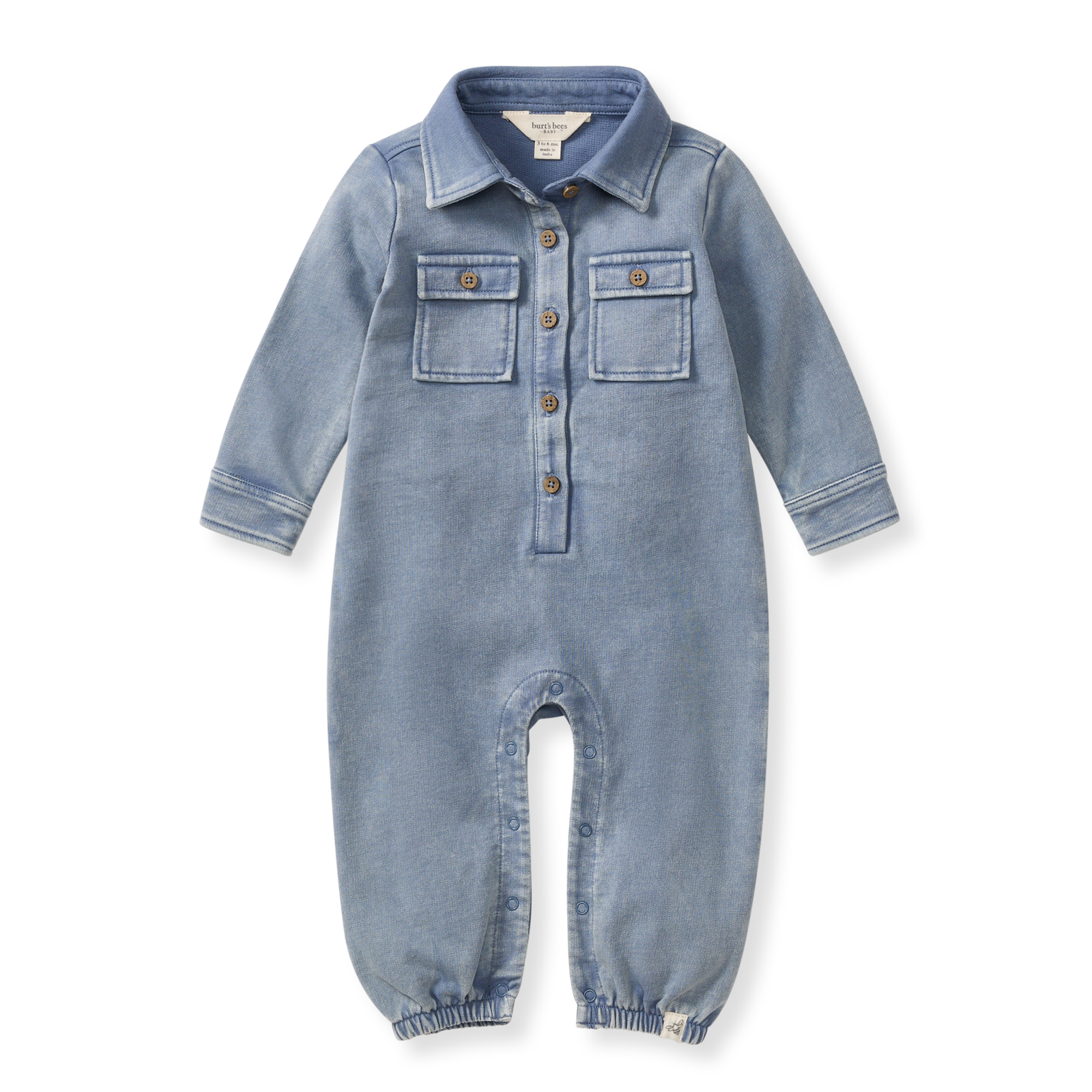 Acid Wash Infant Jumpsuit - Premium Baby & Toddler Outfits from Burt's Bees Baby - Just $24.95! Shop now at Pat's Monograms
