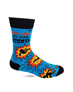 I Do All My Own Stunts Men's Novelty Crew Socks - Premium socks from Fabdaz - Just $11.95! Shop now at Pat's Monograms