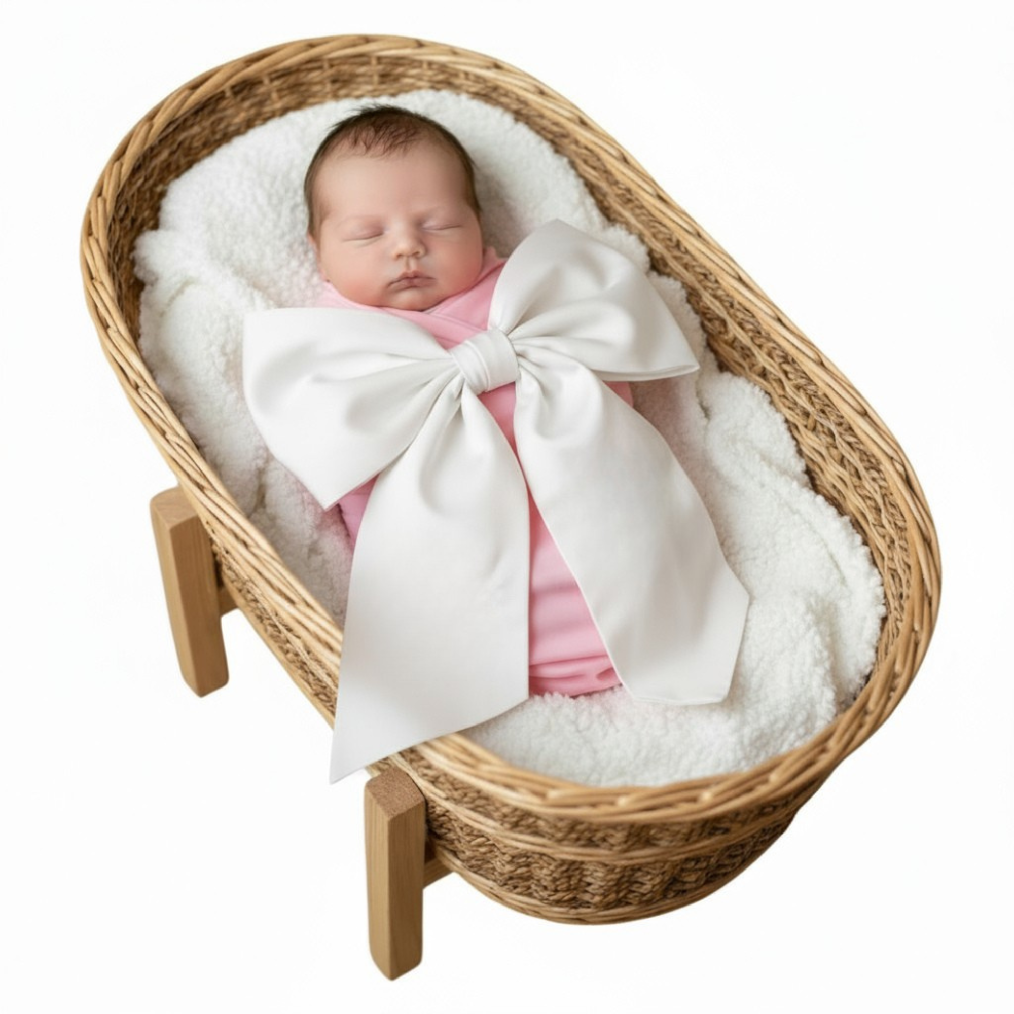 Newborn Swaddle Sash-Cotton Maternity Sash with Big Bowknot - Premium Baby Accessories from Morxy LLC - Just $24.95! Shop now at Pat's Monograms