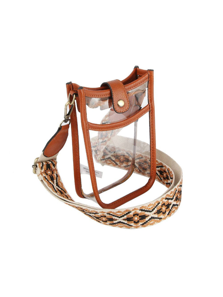 Clear Crossbody Sling - Premium handbag from Handbag Factory Corp - Just $32.95! Shop now at Pat's Monograms