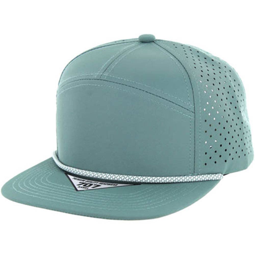BLANK 7 PANEL HYDRO WITH ROPE SNAPBACK CAP - Premium hat from Zion Brand - Just $14! Shop now at Pat's Monograms