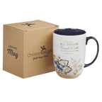 Mug Blue/Brown All Things Phil. 4:13 - Premium Christian Gift Items from Christian Art Gifts - Just $14.95! Shop now at Pat's Monograms