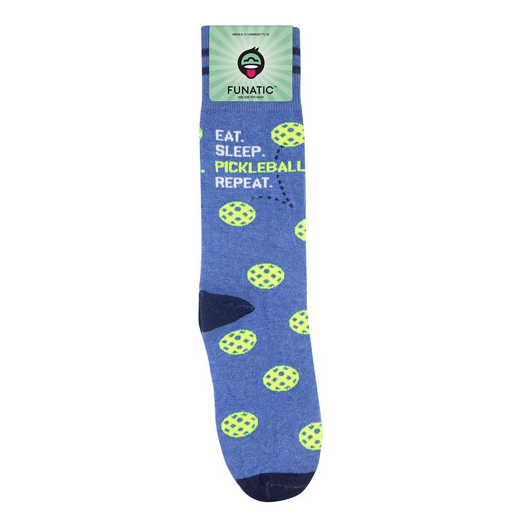 Eat. Sleep. Pickleball. Repeat. Socks - Premium Socks from Funatic - Just $11.99! Shop now at Pat's Monograms