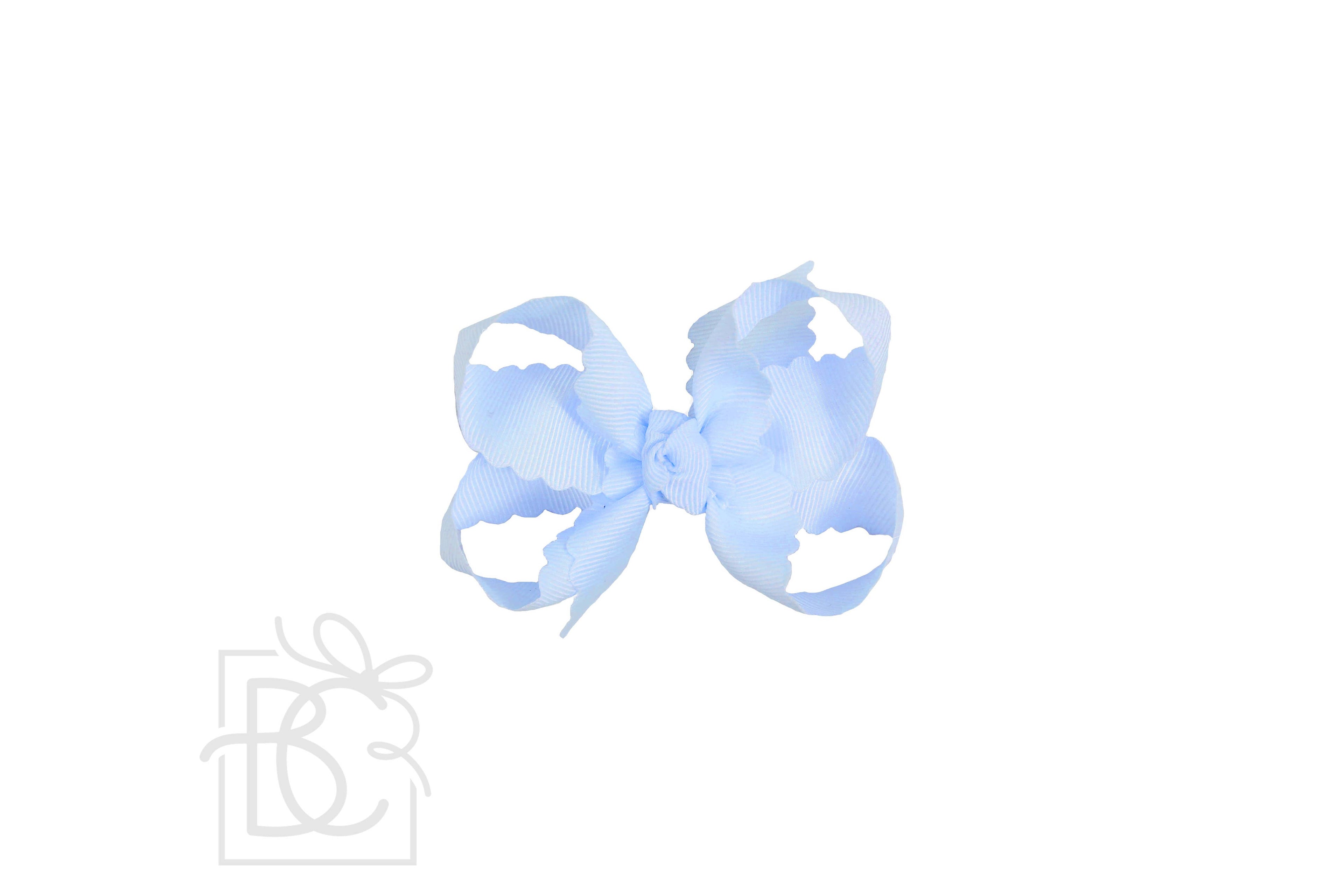 SCALLOPED EDGE BOW - Premium Hair Bows from Beyond Creations, LLC - Just $9.95! Shop now at Pat's Monograms