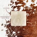 Cowhide & Bourbon Goat Milk Bar Soap - Premium Bath & Body from GRIT Soap Supply - Just $8.95! Shop now at Pat's Monograms