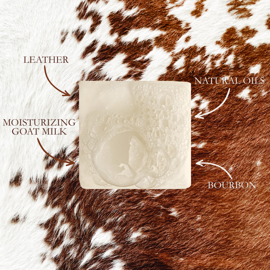 Cowhide & Bourbon Goat Milk Bar Soap - Premium Bath & Body from GRIT Soap Supply - Just $8.95! Shop now at Pat's Monograms