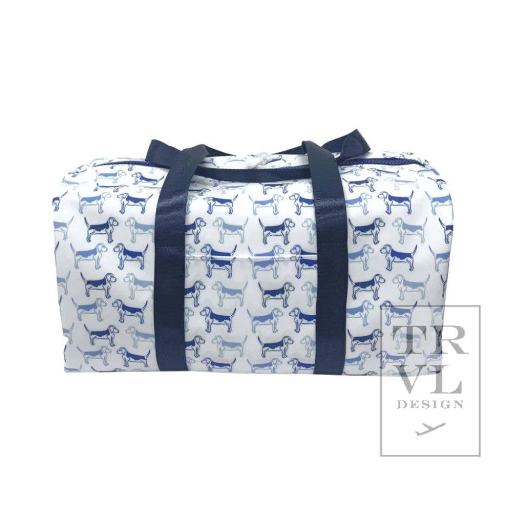 Duffel - Puppy Love Blue Weekender Bag - Premium Duffel Bags from TRVL Design - Just $74.95! Shop now at Pat's Monograms