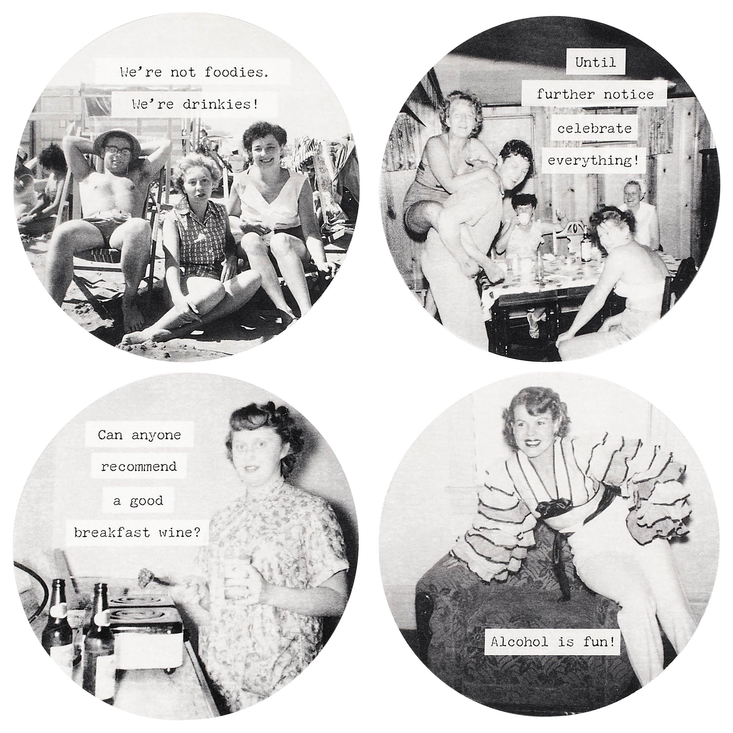 Let's Drink Coasters - Premium barware from Primitives by Kathy - Just $7.95! Shop now at Pat's Monograms