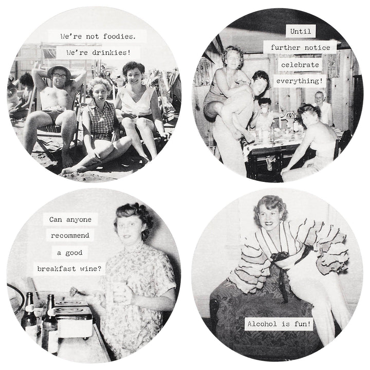 Let's Drink Coasters - Premium barware from Primitives by Kathy - Just $7.95! Shop now at Pat's Monograms