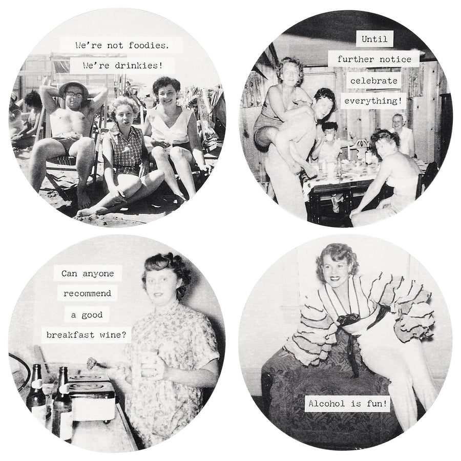 Let's Drink Coasters - Premium barware from Primitives by Kathy - Just $7.95! Shop now at Pat's Monograms