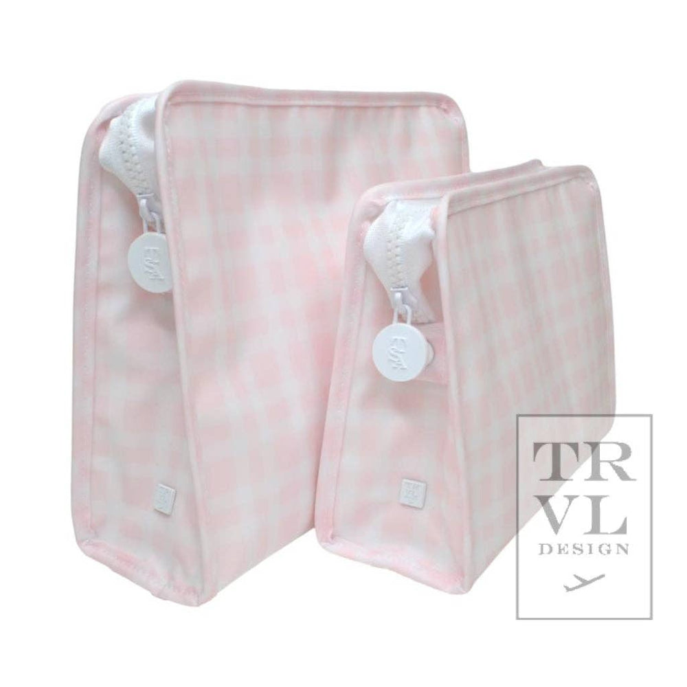 Roadie Medium - Pimlico Plaid Pink Zip Pouch - Premium Travel Accessories from TRVL Design - Just $29.95! Shop now at Pat's Monograms