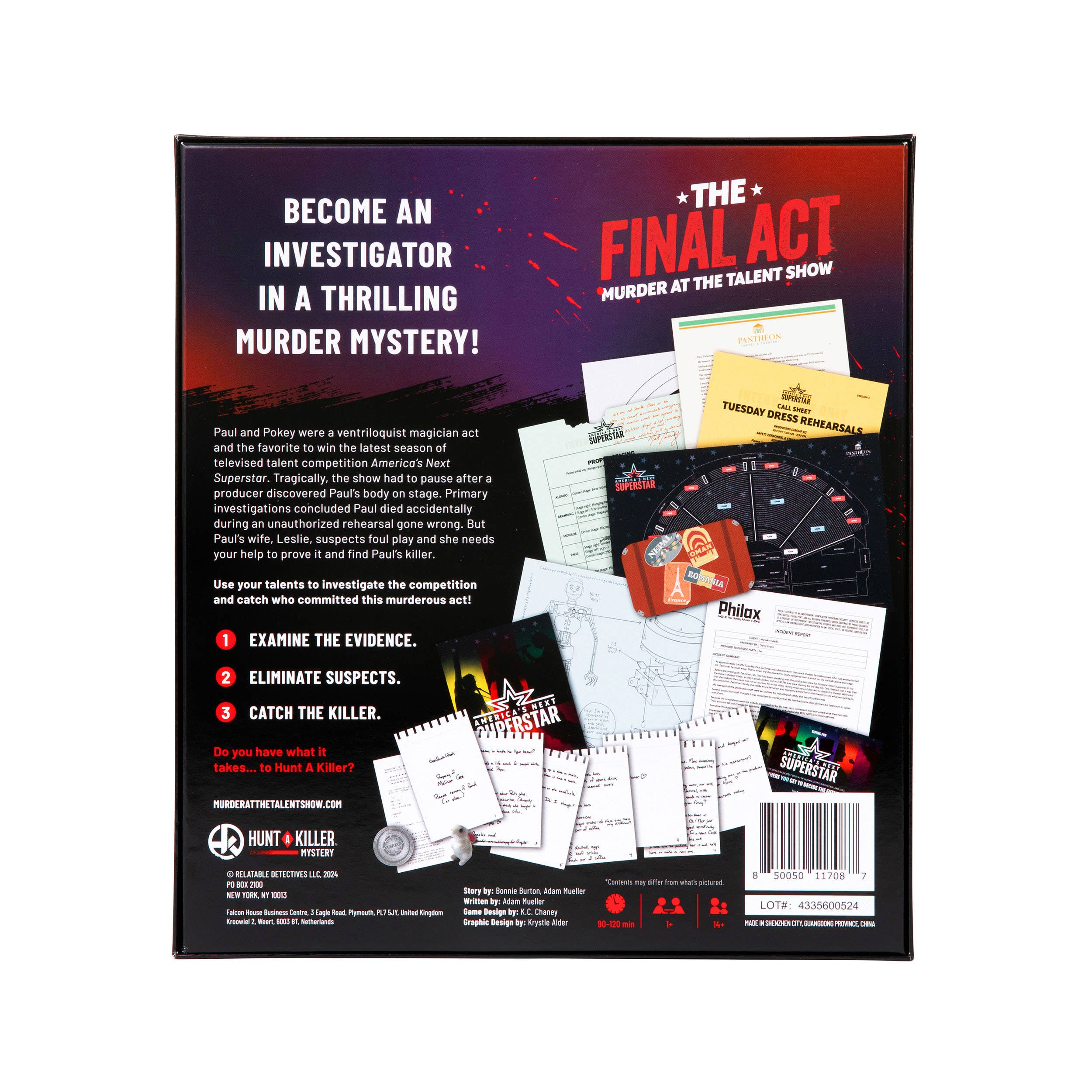 Hunt A Killer: The Final Act: Murder at the Talent Show - Premium Entertainment from Hunt A Killer - Just $31.95! Shop now at Pat's Monograms