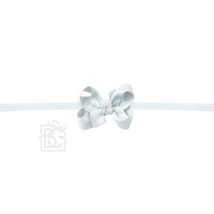 1/4" PANTYHOSE HEADBAND W/SIGNATURE GROSGRAIN BOW - Premium Baby Accessories from Beyond Creations, LLC - Just $10.95! Shop now at Pat's Monograms