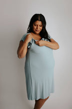 Blue Bird Maternity Mommy Labor and Delivery/ Nursing Gown - Premium Maternity Clothing from Three Little Tots - Just $36.95! Shop now at Pat's Monograms