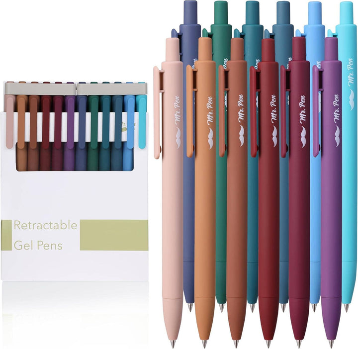 12 Pack Dark Vintage Retractable Gel Pens, 0.7mm Fine Tip - Premium  from Mr. Pen - Just $10.95! Shop now at Pat's Monograms