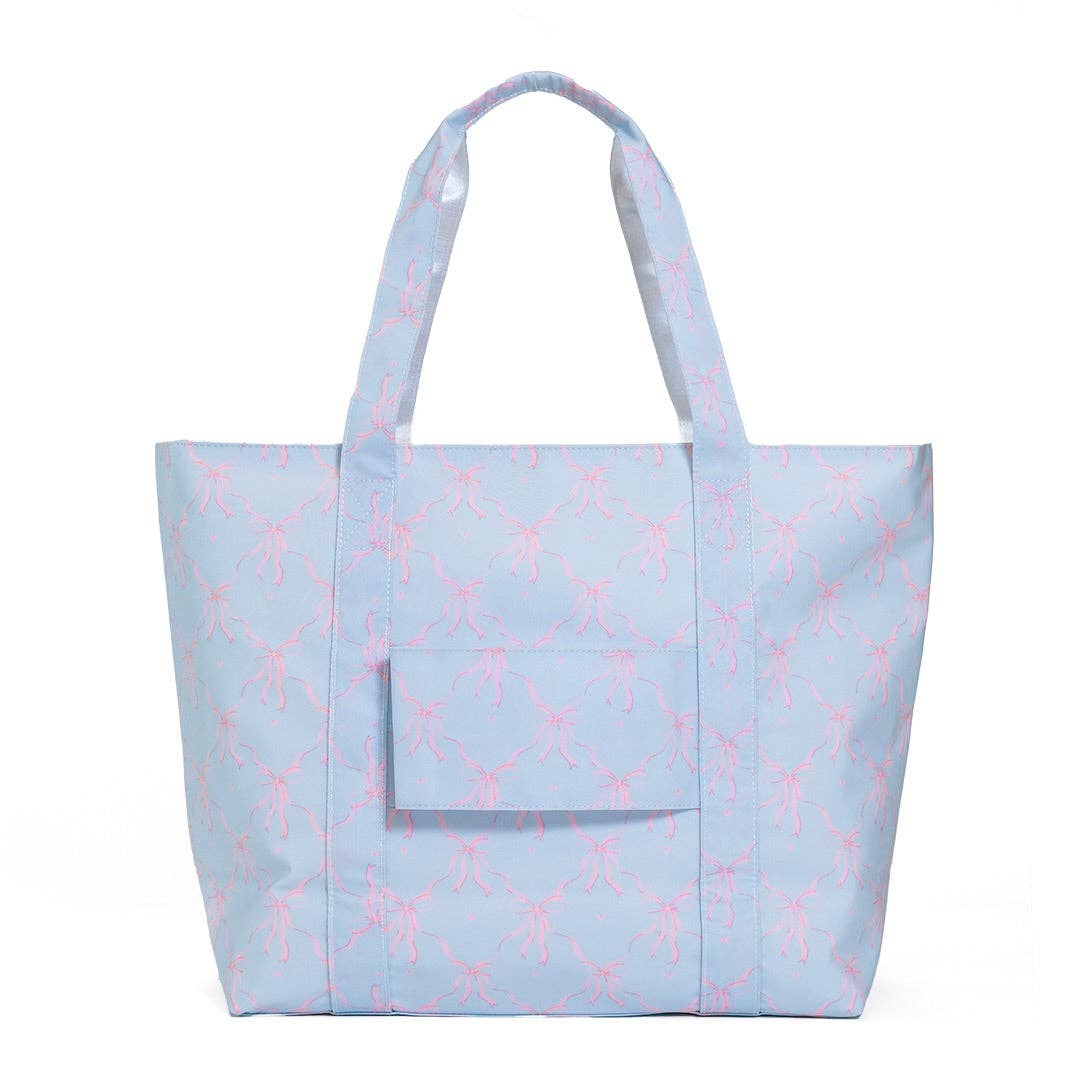 JUMBO TOTE - X-Large Tote ELOISE BOW - Premium Bags and Totes from TRVL Design - Just $74.95! Shop now at Pat's Monograms