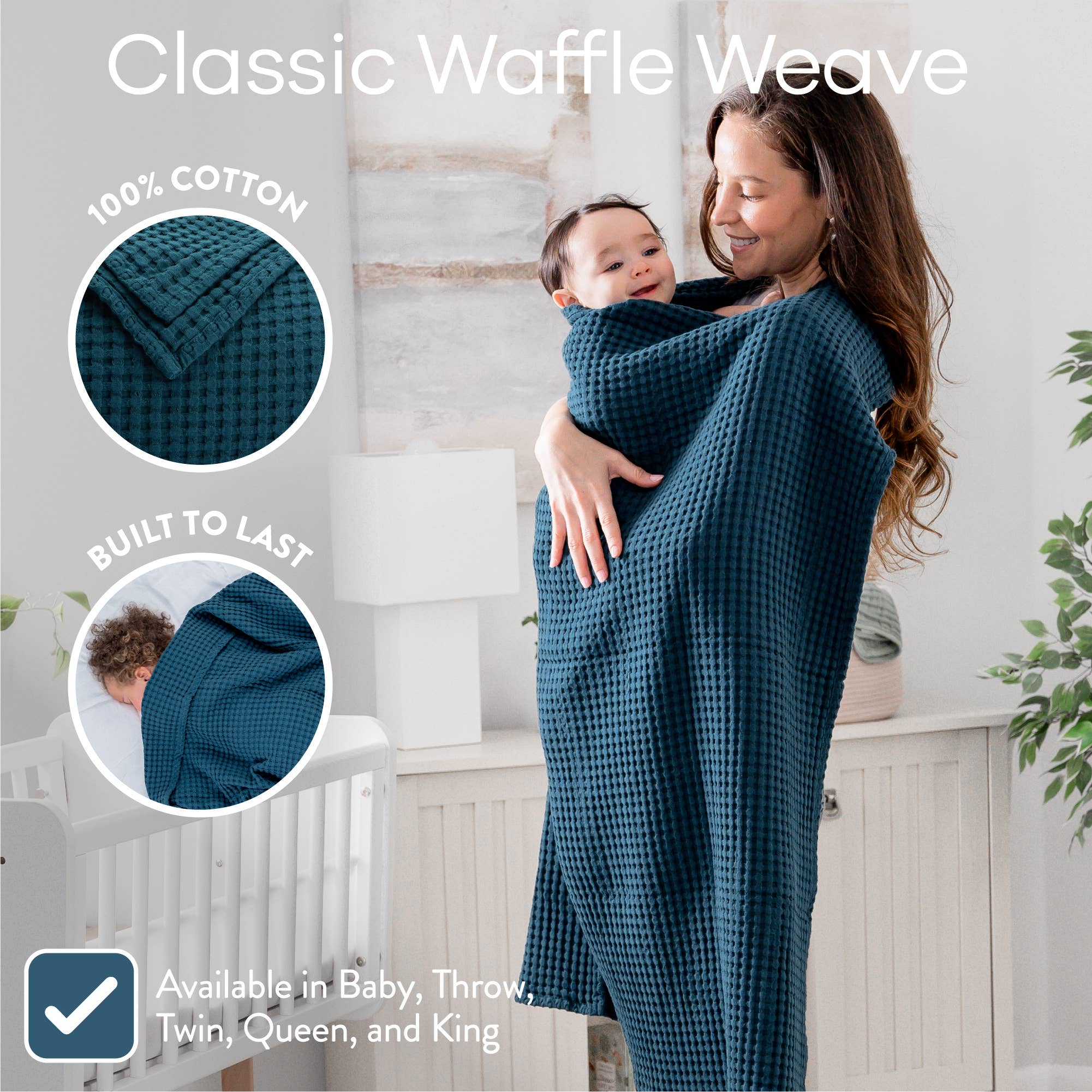 Waffle Blanket for Baby by Comfy Cubs - Premium Baby Blanket from Comfy Cubs - Just $32.95! Shop now at Pat's Monograms