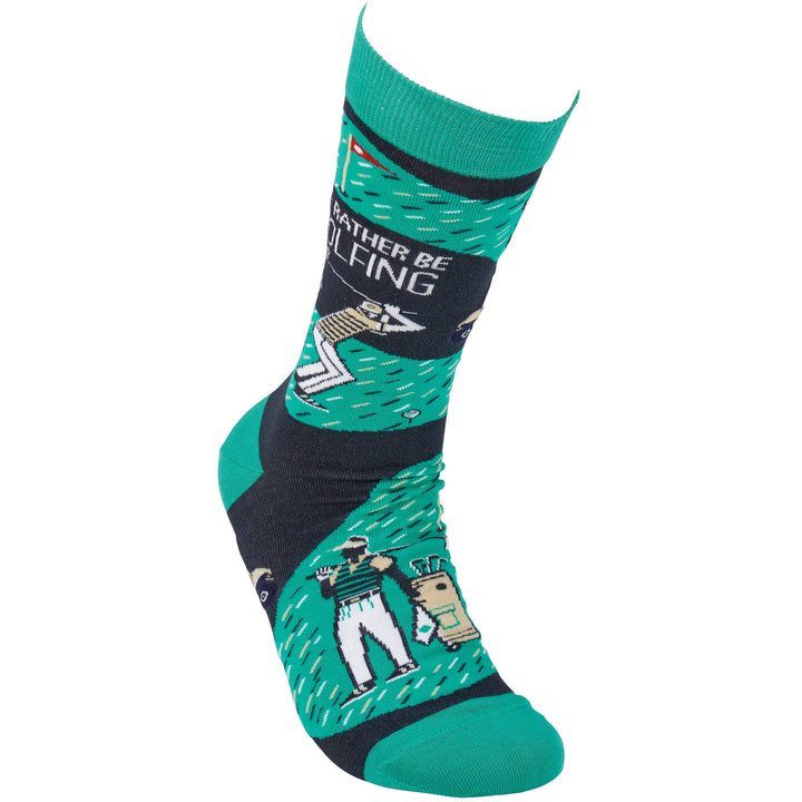 Rather Be Golfing Socks - Premium Socks from Primitives by Kathy - Just $11.50! Shop now at Pat's Monograms