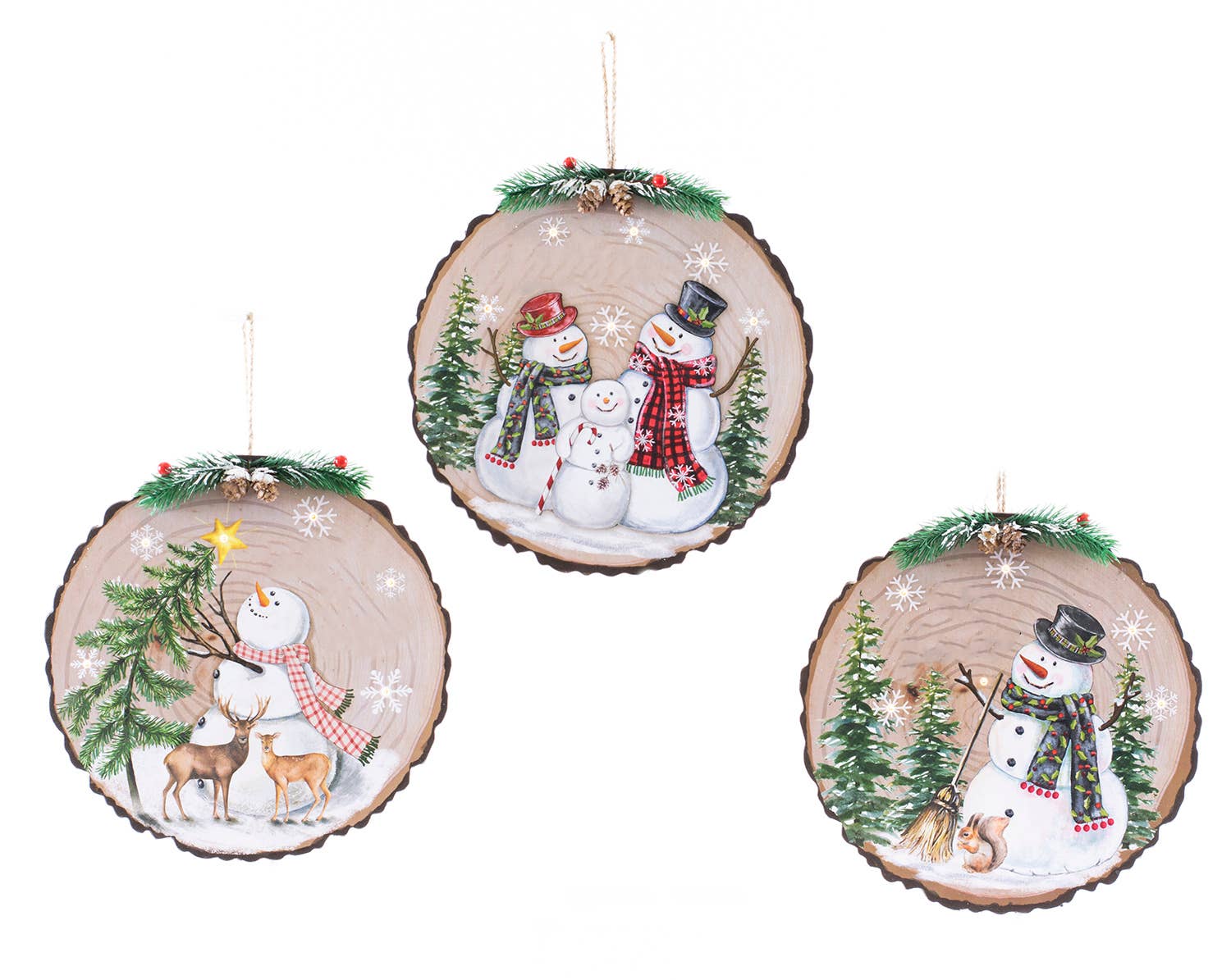 Snowman Lit Ornaments - Premium Christmas Ornament from Oak Street Wholesale - Just $9.95! Shop now at Pat's Monograms