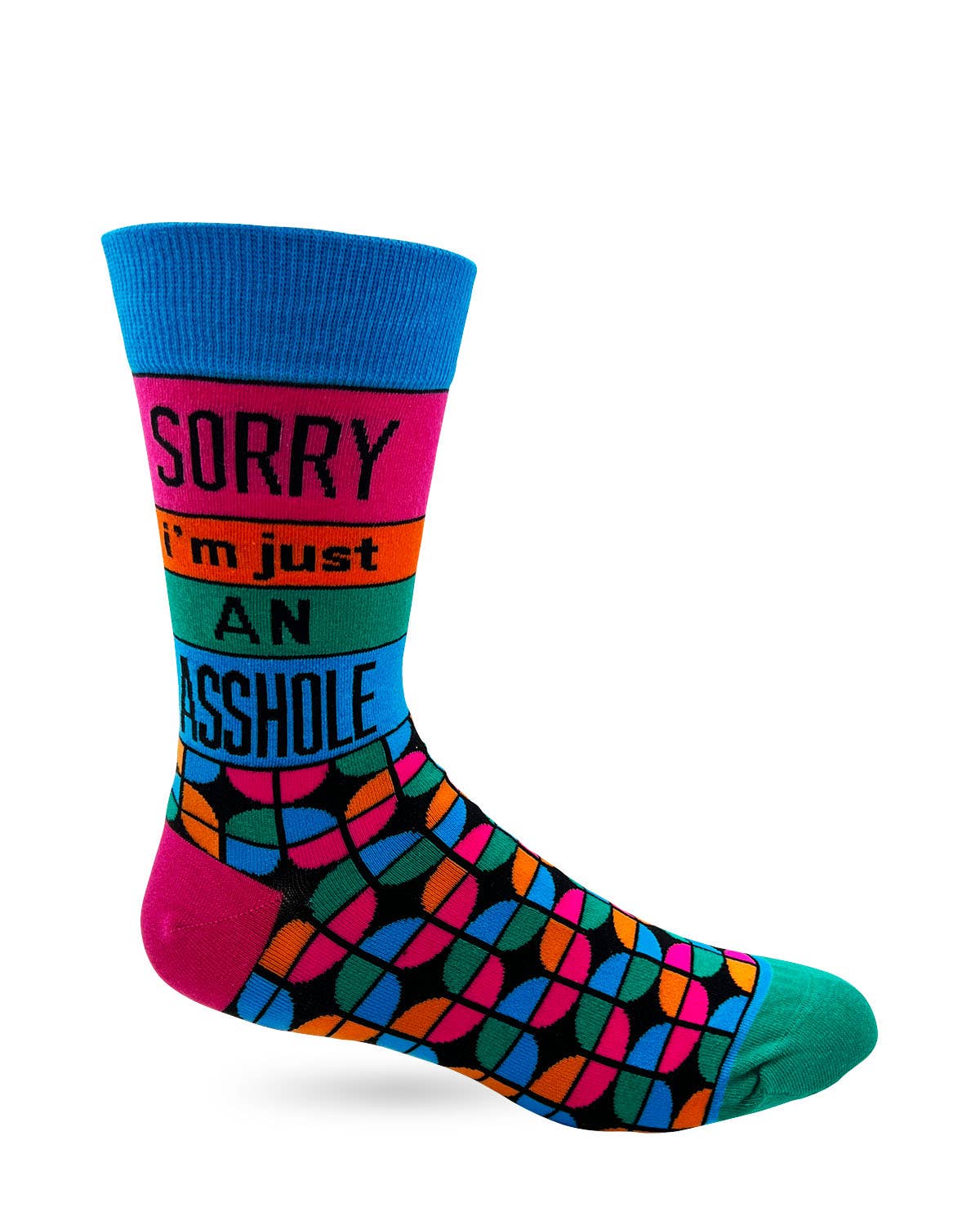 Sorry I'm Just An Asshole Men's Novelty Crew Socks - Premium Socks from Fabdaz - Just $11.95! Shop now at Pat's Monograms