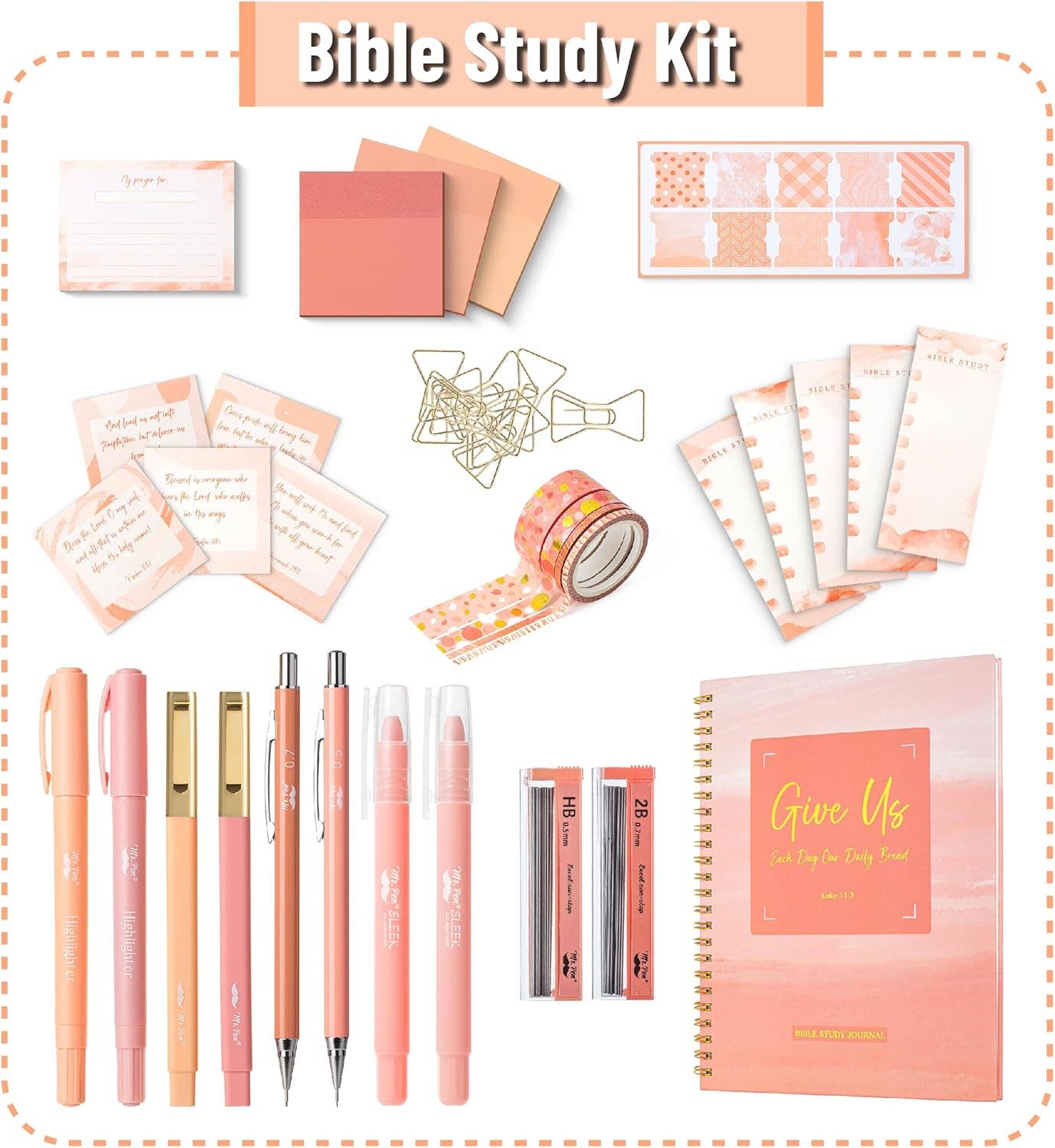 Sunset Blush Mr. Pen Bible Journaling Kit for Women - Premium Journal from Mr. Pen - Just $28.95! Shop now at Pat's Monograms