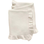 Nap Time Cotton Blanket RUFFLE Edge - Baby Quilt Blanket - Premium Baby Blanket from Zsa Zsa & LoLLi Monogram Blanks - Just $39.95! Shop now at Pat's Monograms