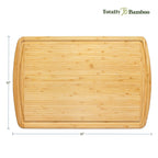Malibu Groove Bamboo Cutting Board with Juice Groove - Premium Cutting Boards from Totally Bamboo - Just $34.95! Shop now at Pat's Monograms