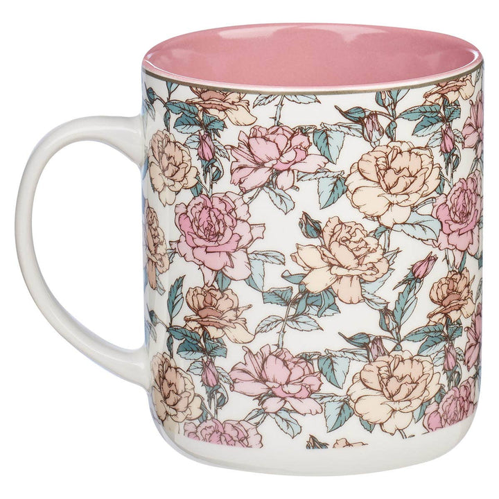 Mug My White/Pink Roses Strength & My Song Ps. 118:14 - Premium Christian Gift Items from Christian Art Gifts - Just $10.95! Shop now at Pat's Monograms