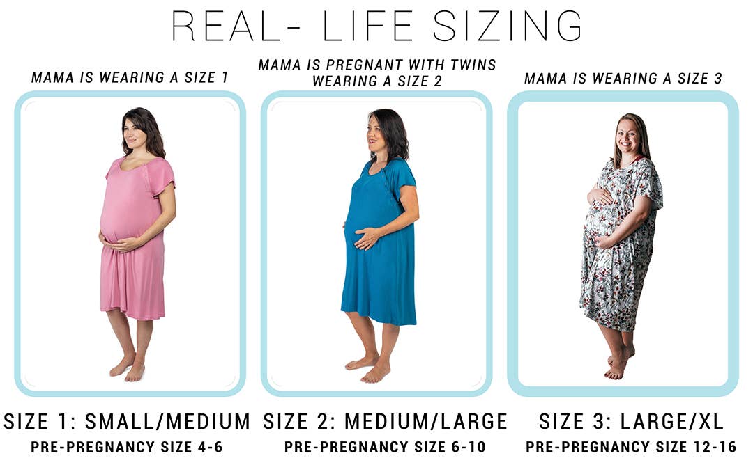 Forest Maternity Mommy Labor and Delivery/ Nursing Gown - Premium Maternity Clothing from Three Little Tots - Just $36.95! Shop now at Pat's Monograms