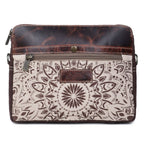 Canvas & Leather Women Crossbody Bag - Linen/Rose Ebony - Premium crossbody from Sixtease Bags USA - Just $33! Shop now at Pat's Monograms