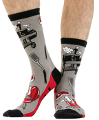 Grill Crew Sock - Premium Socks from Lazy One - Just $9.95! Shop now at Pat's Monograms