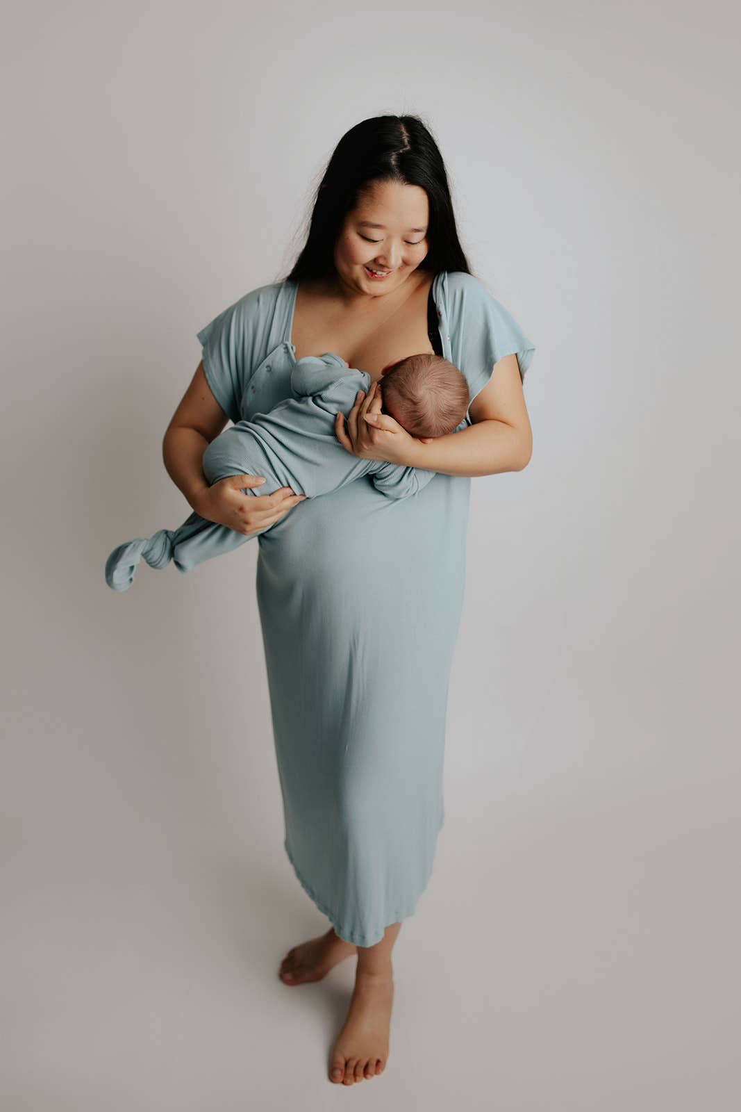 Blue Bird Maternity Mommy Labor and Delivery/ Nursing Gown - Premium Maternity Clothing from Three Little Tots - Just $36.95! Shop now at Pat's Monograms