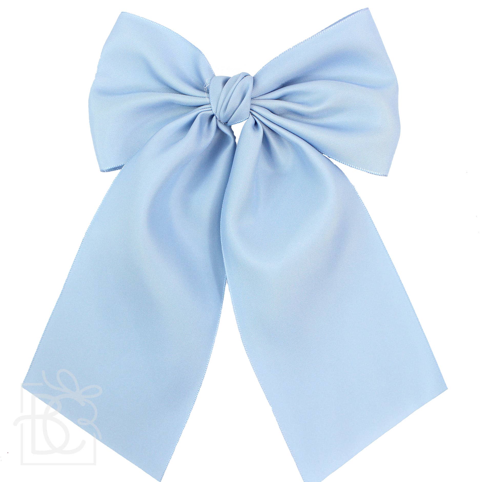 Matte Satin Longtail Hair Bow with Euro Knot - Premium Hairbows from Beyond Creations, LLC - Just $19.95! Shop now at Pat's Monograms