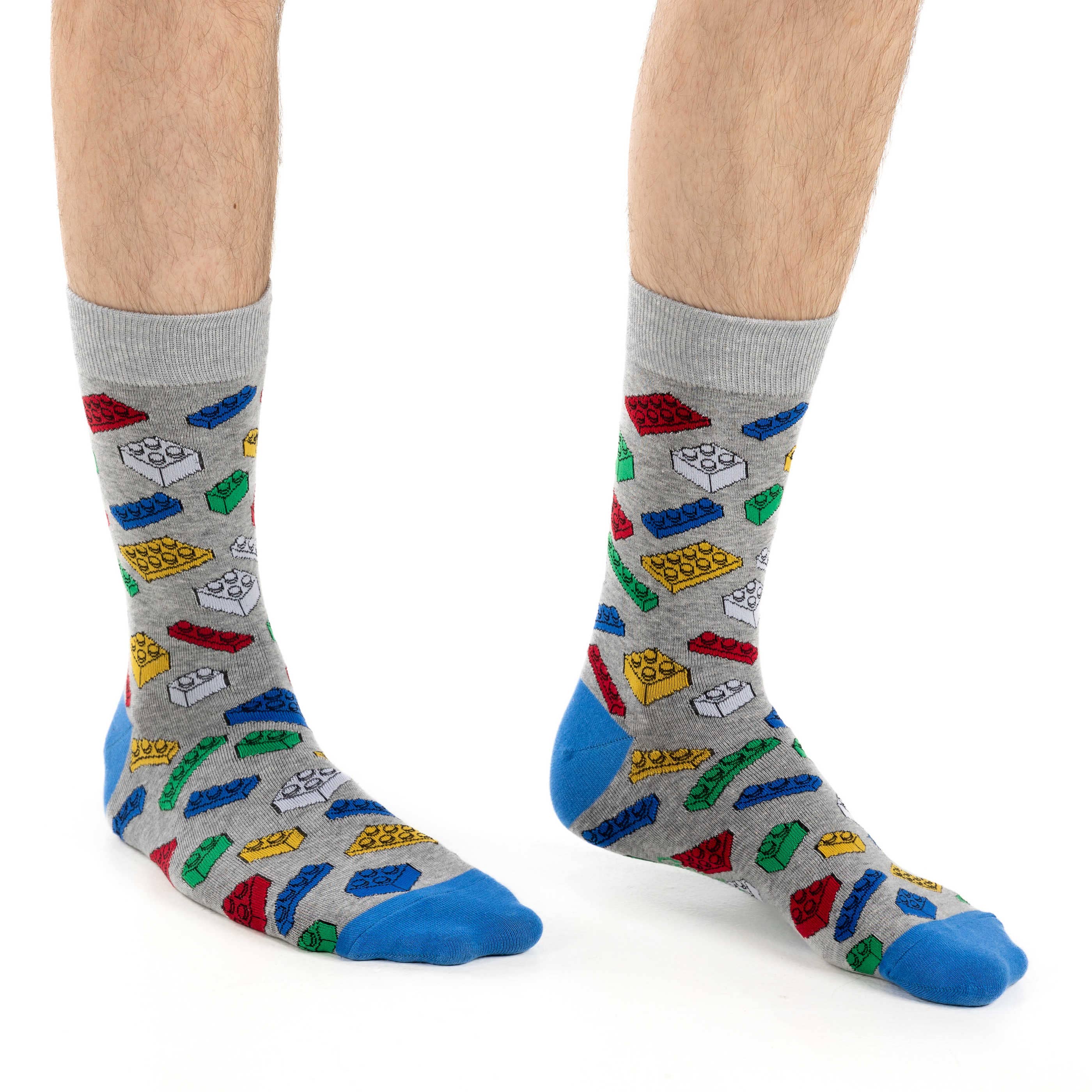 Men's Building Blocks Socks - Premium Socks from Good Luck Sock - Just $11.95! Shop now at Pat's Monograms