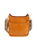 Front Pocket Stylized Strap Shoulder Bag - Premium handbag from Handbag Factory Corp - Just $42.95! Shop now at Pat's Monograms