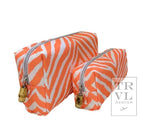 Duos - Travel Pouches - Hide Stripe Melon - Premium Cosmetic Bag from TRVL Design - Just $26.95! Shop now at Pat's Monograms