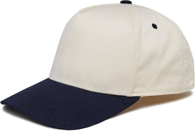 Kids Two Tone Vintage Cap - Navy/Beige - Premium Trucker Cap from Funky Junque - Just $15.95! Shop now at Pat's Monograms