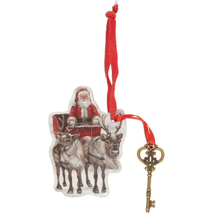 Santa's Sleigh Key Ornament - Premium Christmas Ornament from Primitives by Kathy - Just $6.25! Shop now at Pat's Monograms