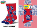 PABST PATTERN CRAZY SOCKS - Premium Socks from Crazy Socks - Just $8! Shop now at Pat's Monograms