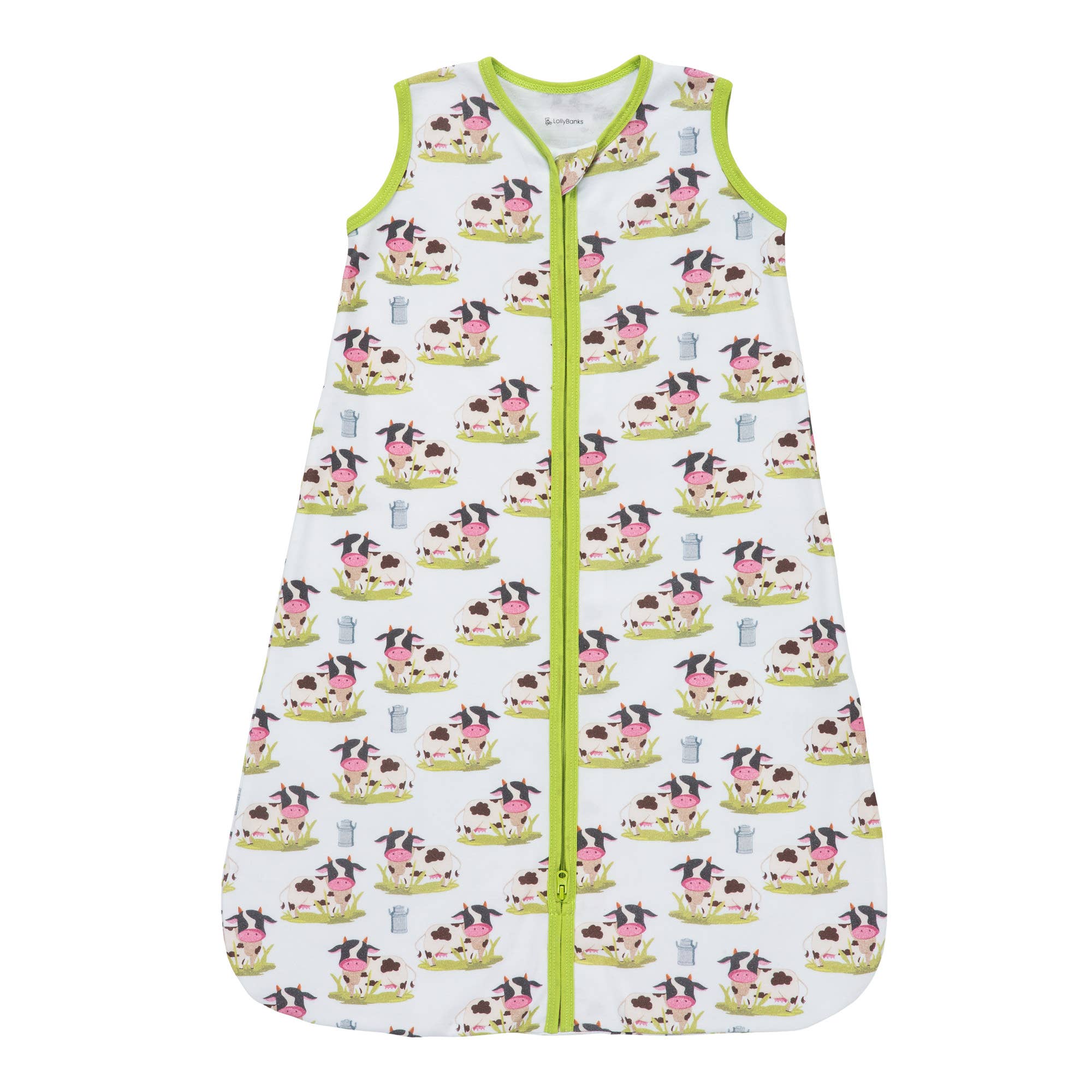 Moo Moo Here Baby Sleep Sack, 100% Organic Cotton - Premium Baby Sleepwear from LollyBanks - Just $21.95! Shop now at Pat's Monograms