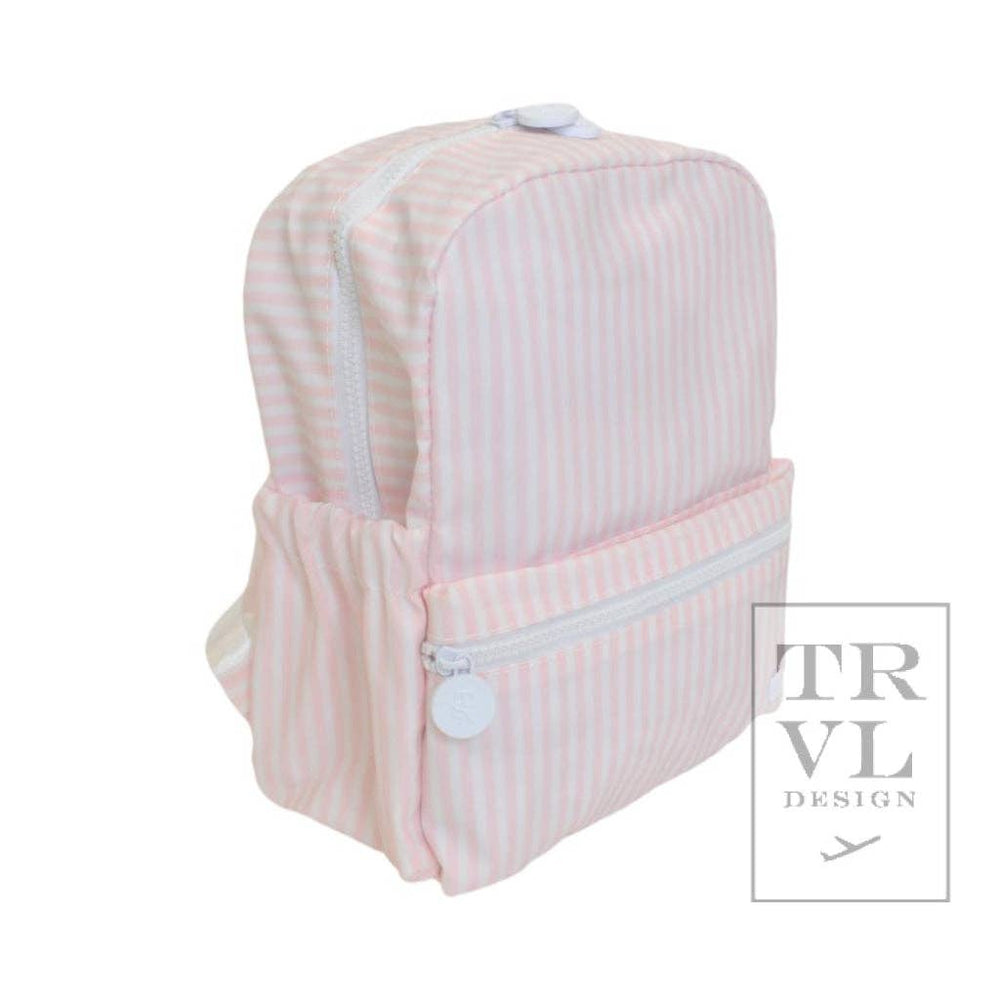 Mini Backer - Pimlico Stripe Pink Backpack - Premium Backpack from TRVL Design - Just $46.95! Shop now at Pat's Monograms