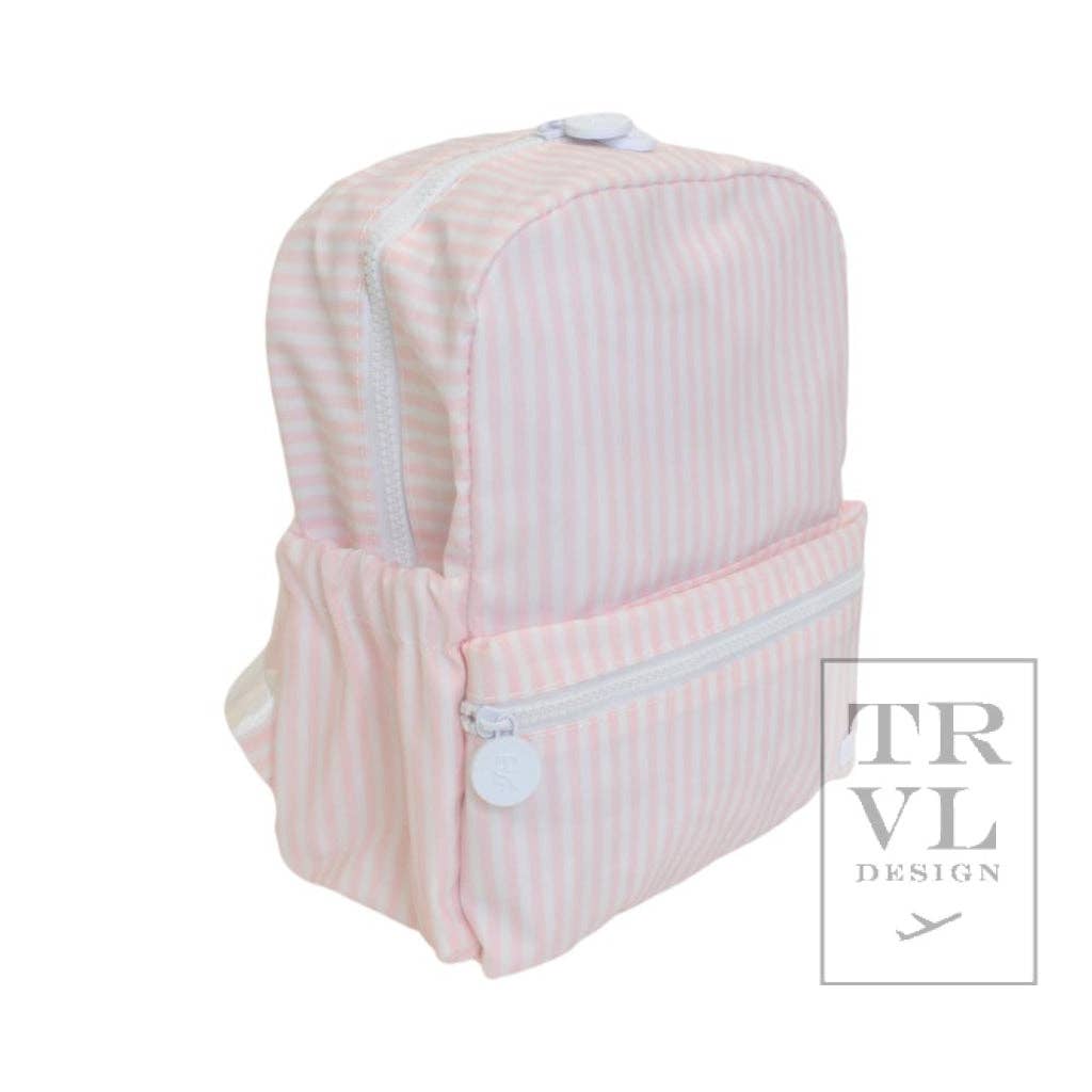 Mini Backer - Pimlico Stripe Pink Backpack - Premium Backpack from TRVL Design - Just $46.95! Shop now at Pat's Monograms