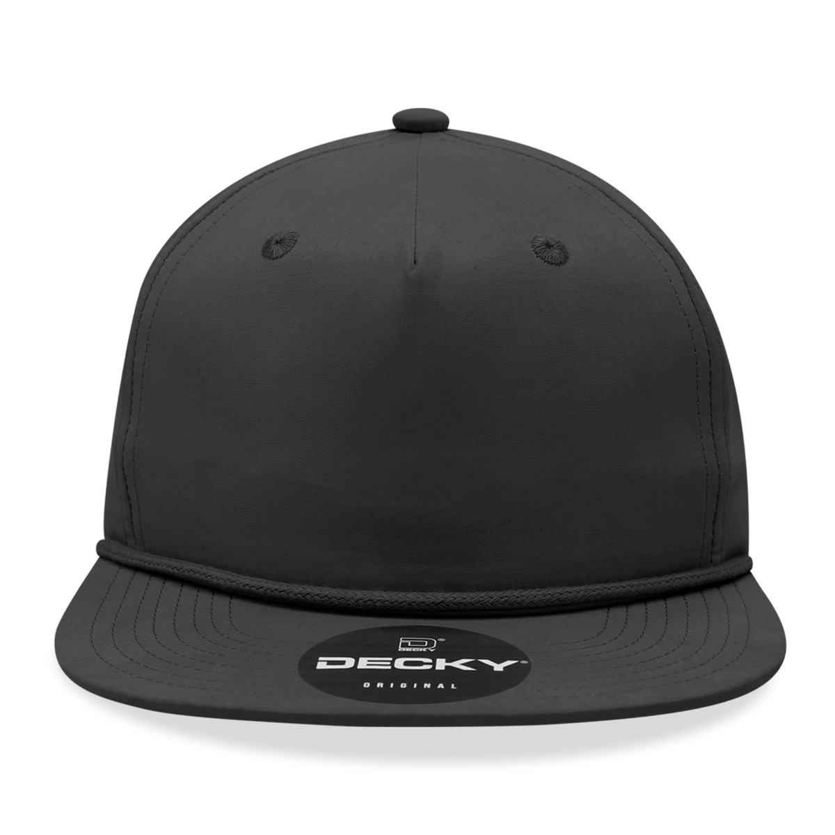 Decky 6032 Classic Rope Cap, 5 Panel Flat Bill Hat, Snapback — The Park Wholesale Caps