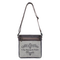 Canvas & Leather Women Crossbody - Silver/Davy's Gray - Premium  from Sixtease Bags USA - Just $34.95! Shop now at Pat's Monograms