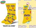 M&Ms All Over Novelty Crew Socks - Premium socks from Crazy Socks - Just $8! Shop now at Pat's Monograms