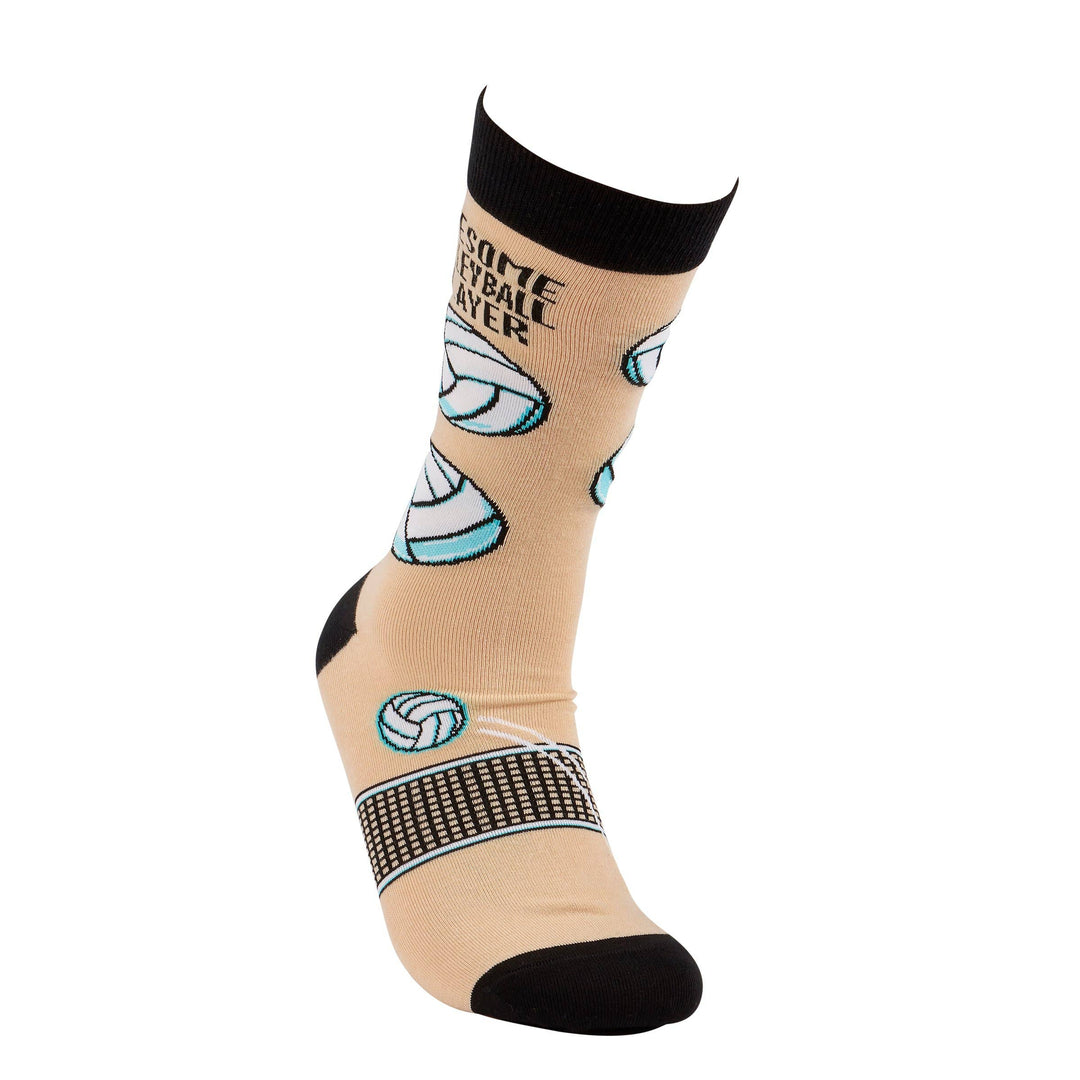 Awesome Volleyball Player Socks - Premium Socks from Primitives by Kathy - Just $11.50! Shop now at Pat's Monograms