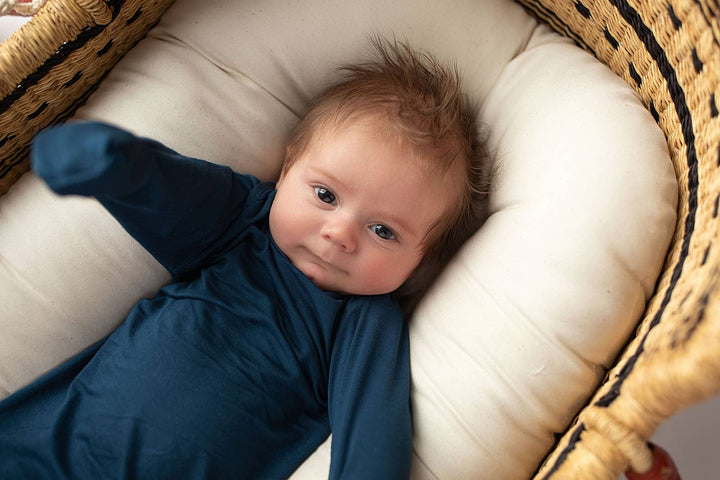 Navy Blue Knotted Gown - Premium  from Three Little Tots - Just $26.95! Shop now at Pat's Monograms
