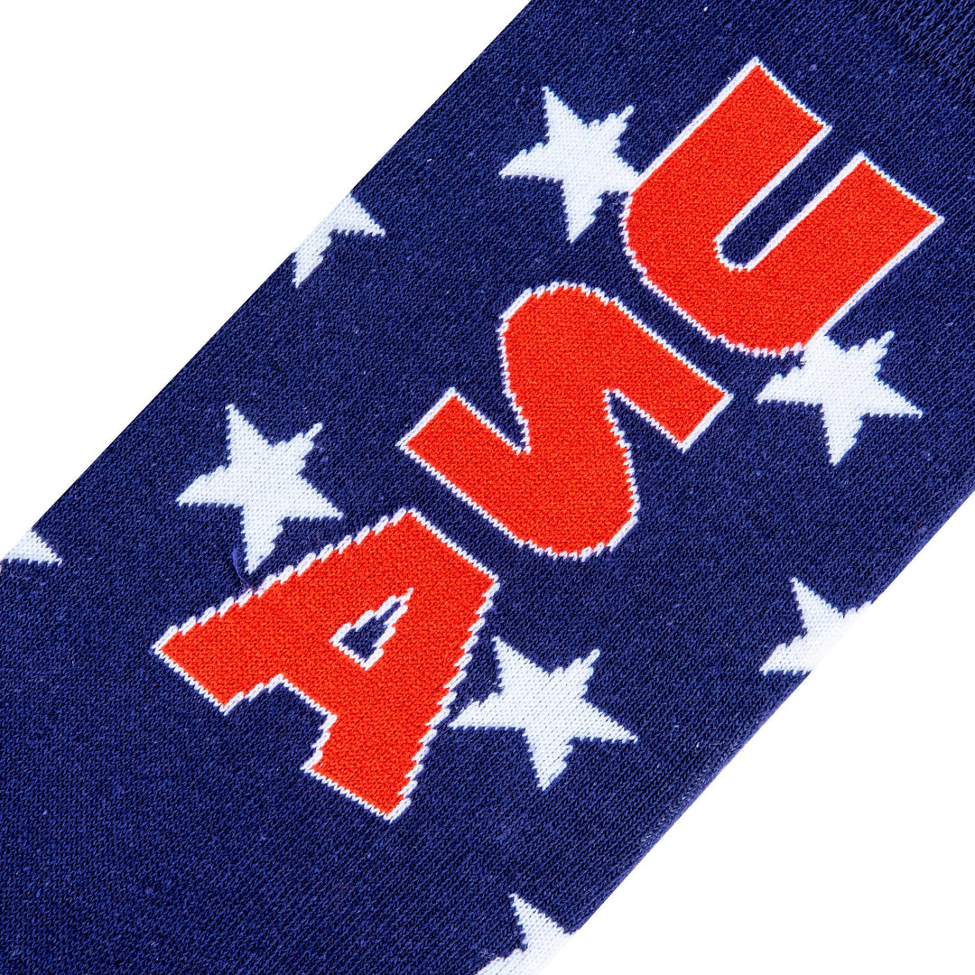 USA Stars - Mens Folded Crew - Premium Socks from Cool Socks - Just $11.95! Shop now at Pat's Monograms