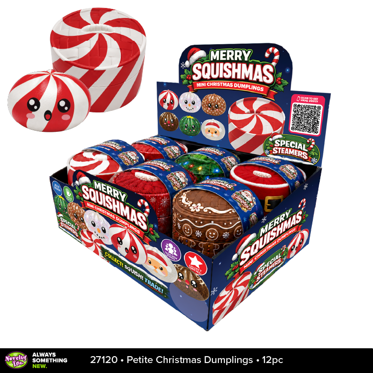 Fun Doh Petite (Mini) Squishy Christmas Dumplings Toy — Novelty Brands